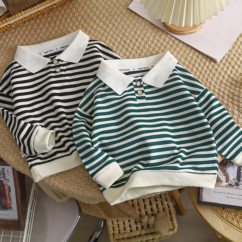Winter Clothing For Toddlers - Children's Clothing Stripe Blouse Boys Girls