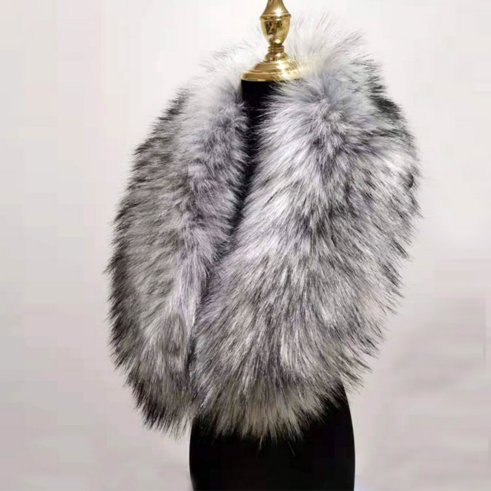 Jacket Winter Clothing - New 80cm Large Faux Fur Collar