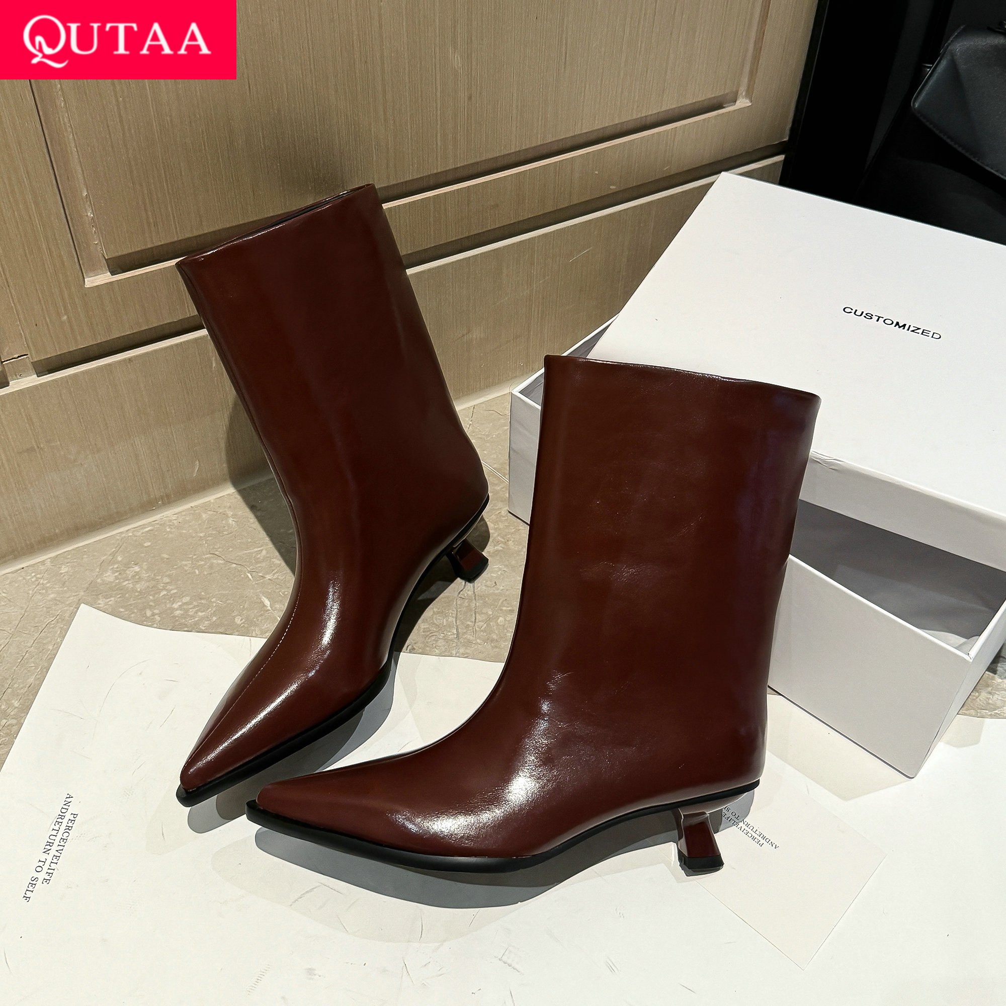 Winter Clothing For Woman - QUTAA 2026 Fashion Women Winter Ankle