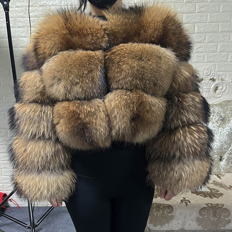 Plus Size Tops Brown Fur Maoma - Jacket Winter Clothing recensie en prijs