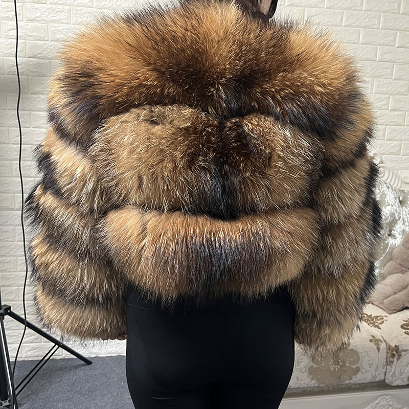 Plus Size Tops Brown Fur Maoma - Jacket Winter Clothing recensie en prijs