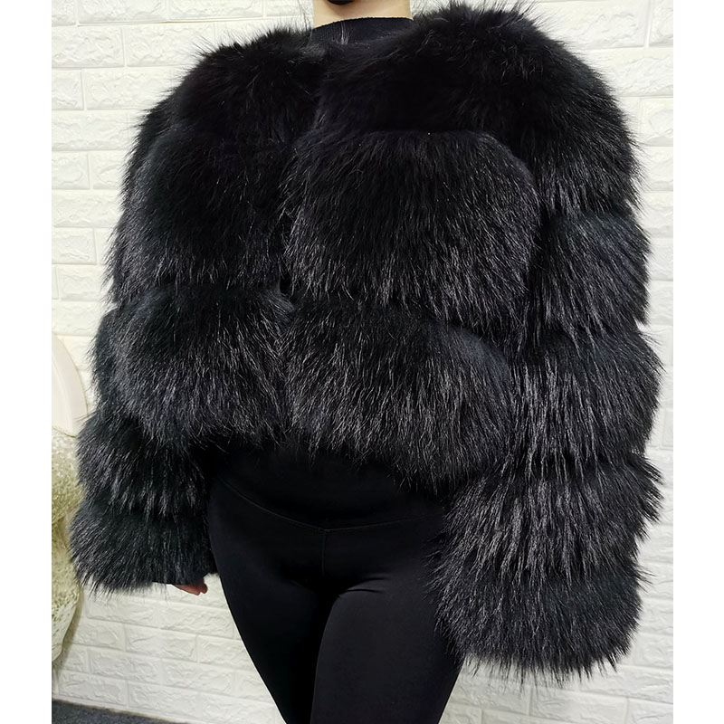 Plus Size Tops Brown Fur Maoma - Jacket Winter Clothing recensie en prijs