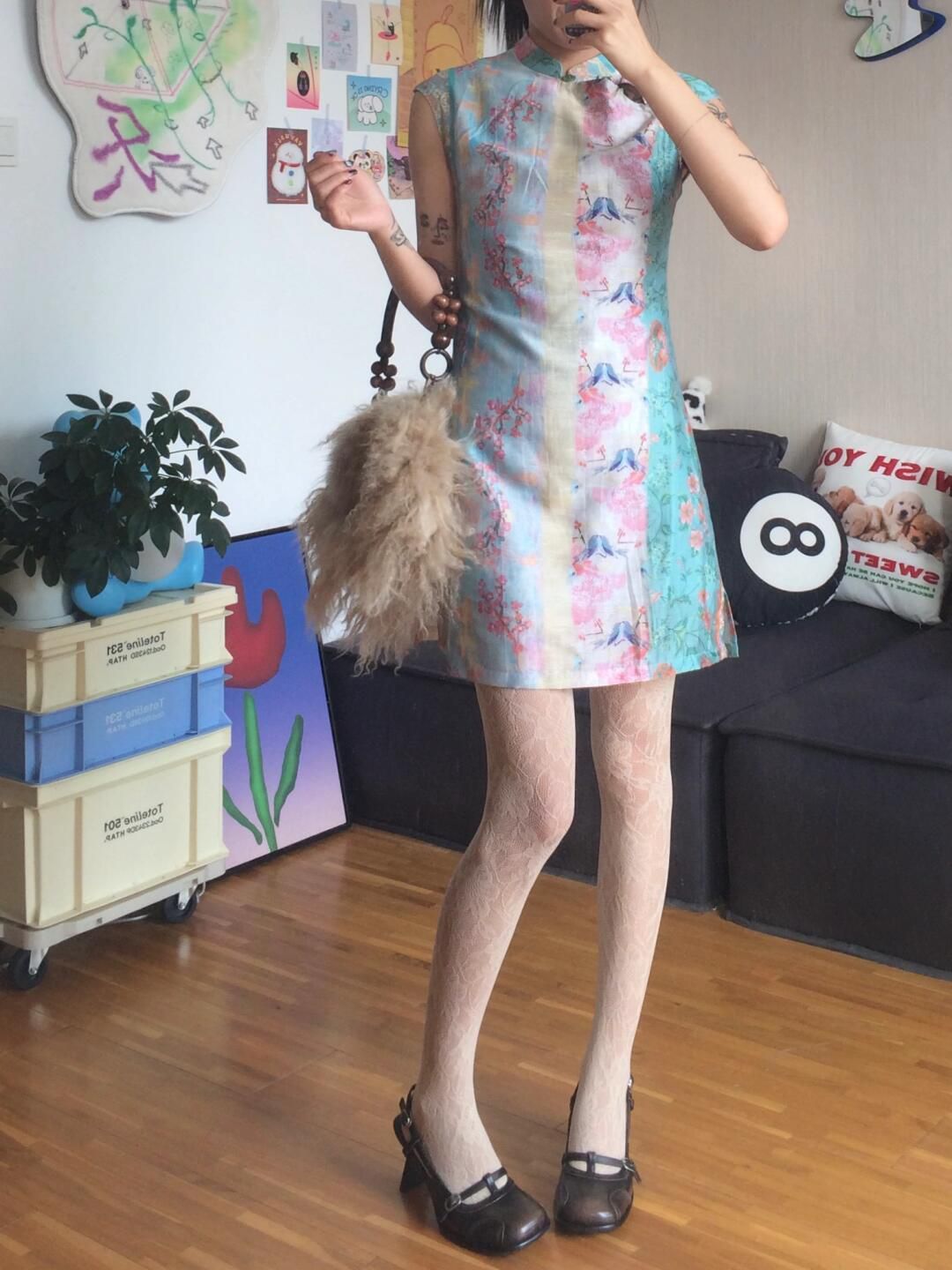 Vintage Cheongsam High Waist P - Winter Clothing Aesthetic recensie en prijs