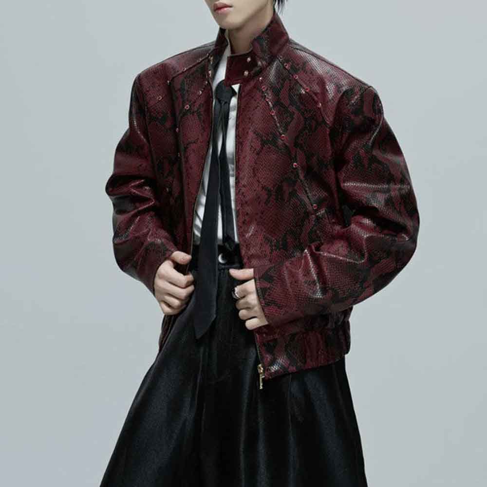 Mens Autumn Jacket Python Text - Winter Clothing Jewel recensie en prijs