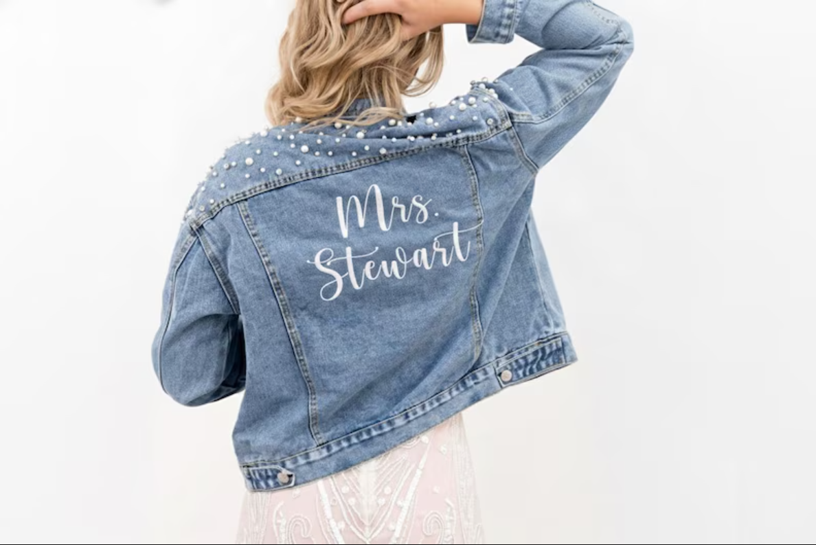 Custom Embroidered Bride Denim - Jacket Winter Clothing recensie en prijs