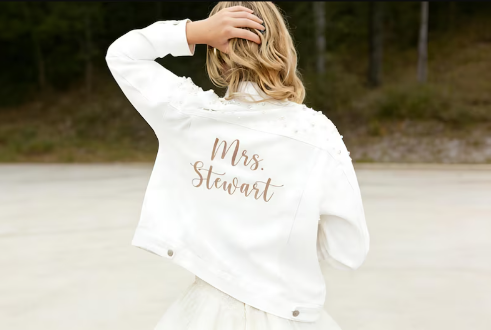 Custom Embroidered Bride Denim - Jacket Winter Clothing recensie en prijs