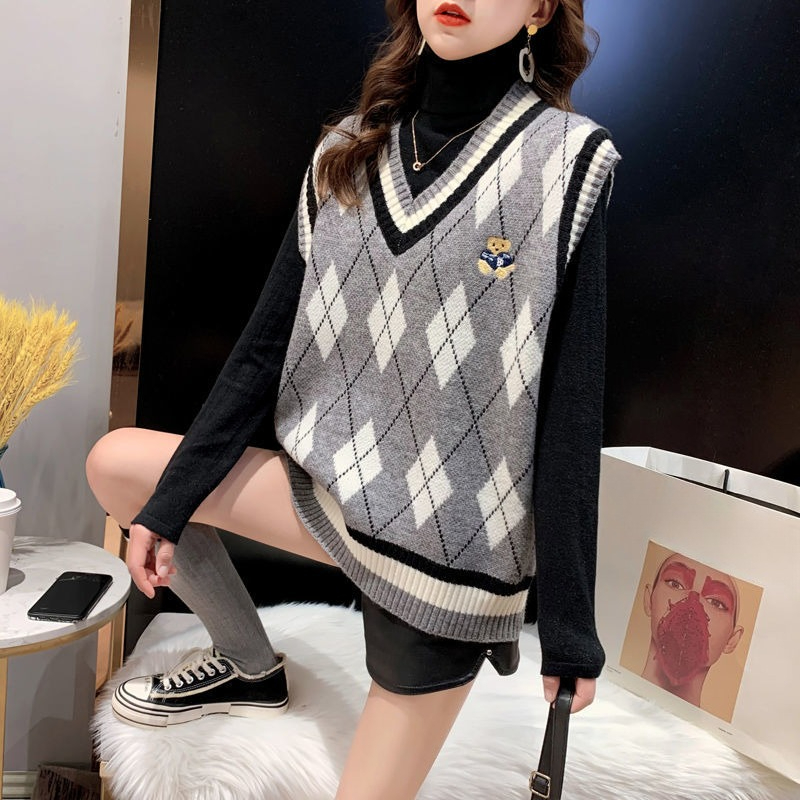 Red Knit Vests for Women Sleev - Winter Clothing Aesthetic recensie en prijs