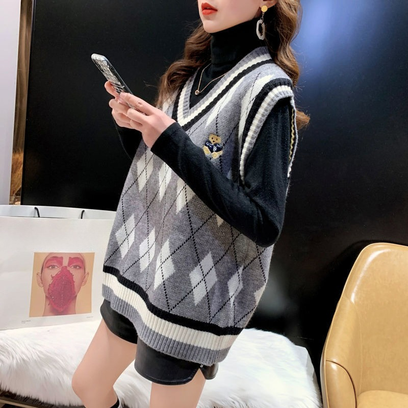 Red Knit Vests for Women Sleev - Winter Clothing Aesthetic recensie en prijs