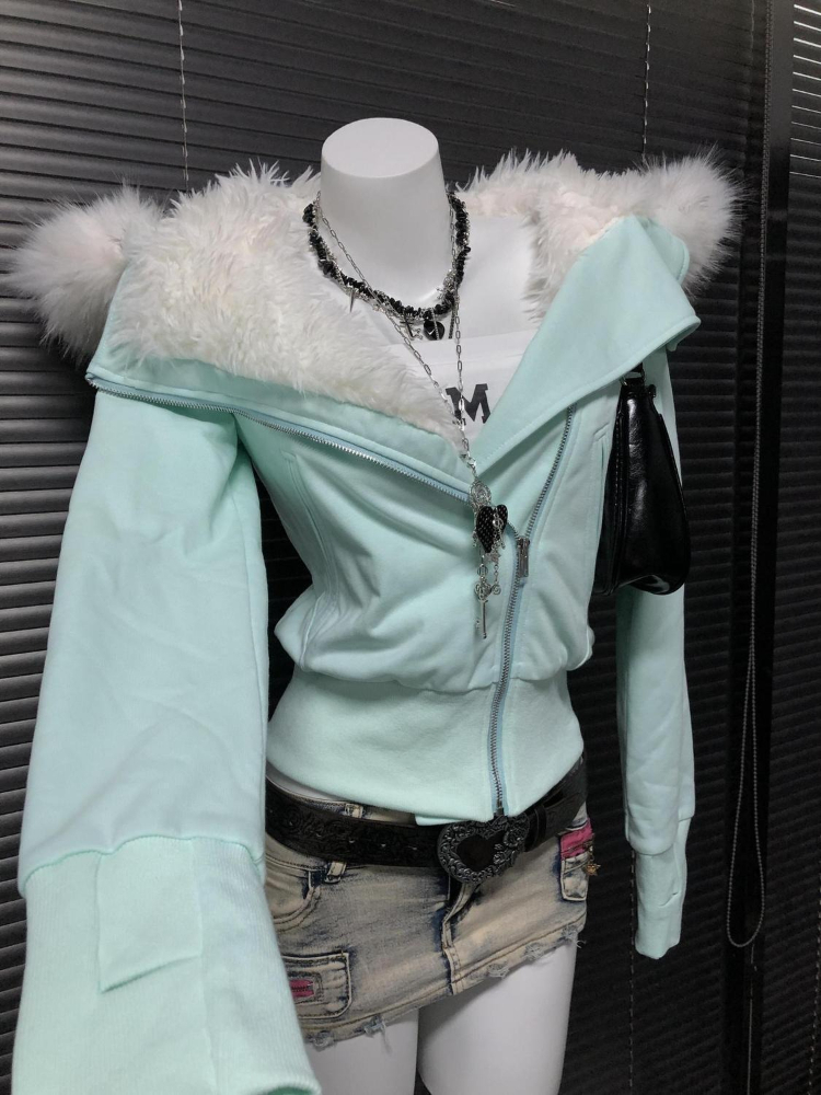 Aesthetic Vintage Slim Hooded  - Winter Clothing Aesthetic recensie en prijs