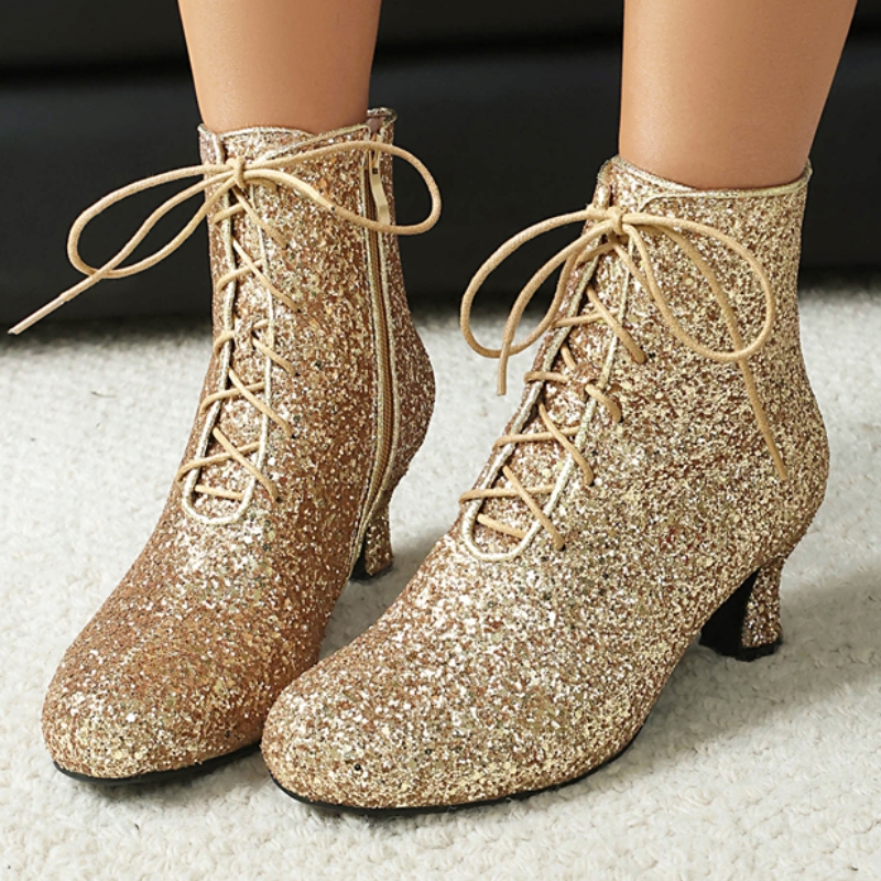 Gold Ankle Boots for Women Win - Winter Cloth recensie en prijs