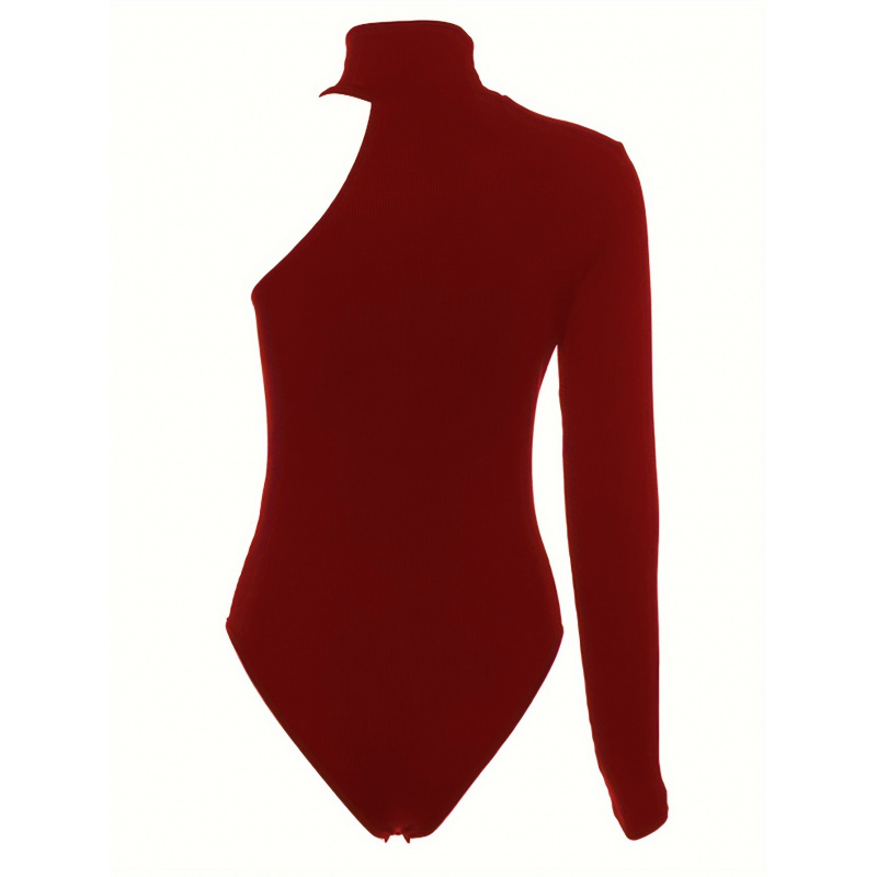 Solid Asymmetric One Shoulder  - Winter Clothing For Woman recensie en prijs