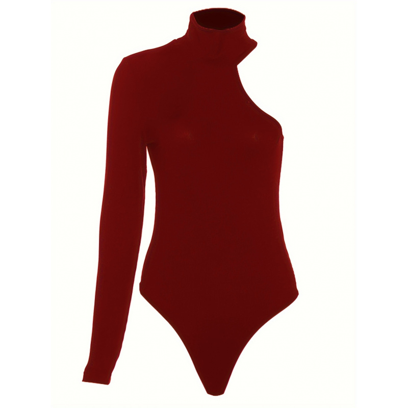 Solid Asymmetric One Shoulder  - Winter Clothing For Woman recensie en prijs