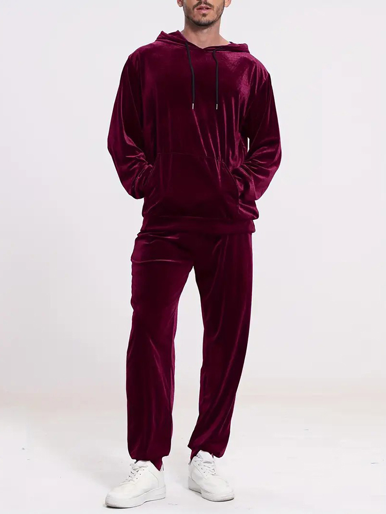 Fashion Solid Color Velvet Two - Winter Clothing For Men recensie en prijs