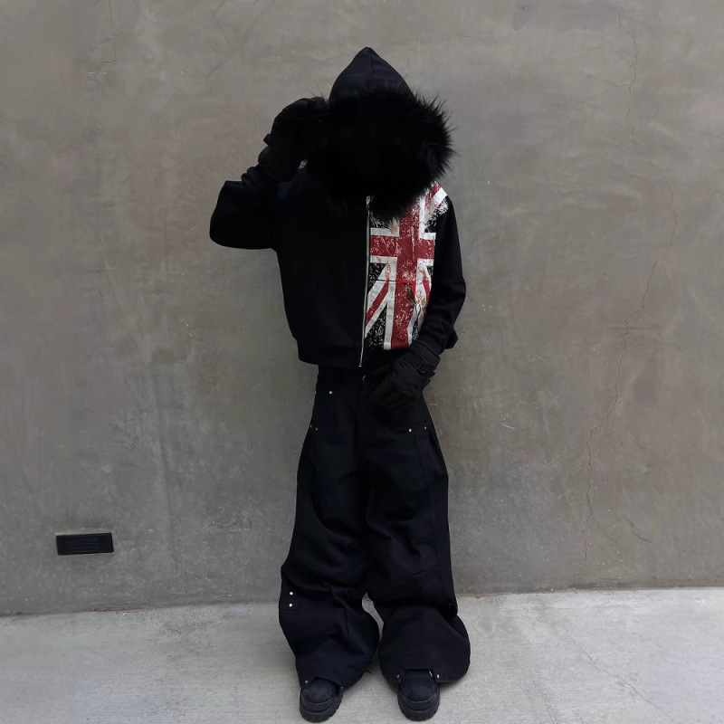 Oversized Black Faux Fur Colla - Winter Clothing Uk recensie en prijs