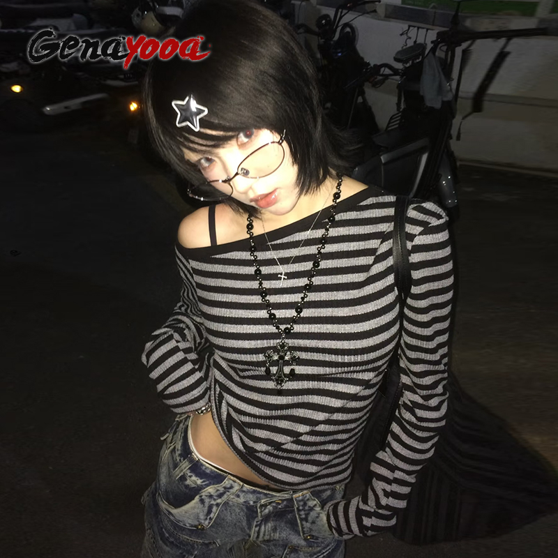 Genayooa Japanese Y2k T-shirt  - Winter Clothing Aesthetic recensie en prijs