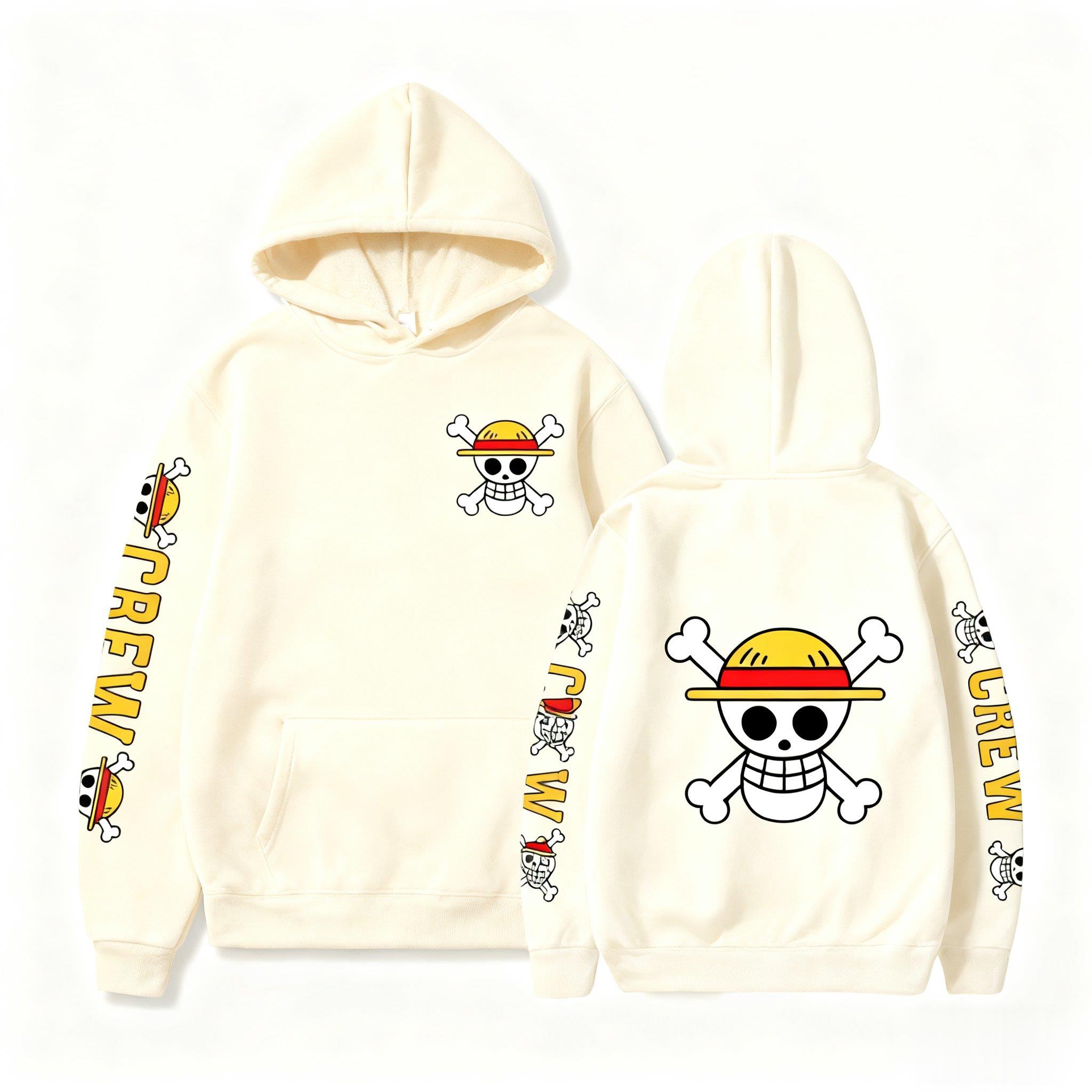 One Piece Skull Print Hoodie M - Winter Clothing In Japan recensie en prijs