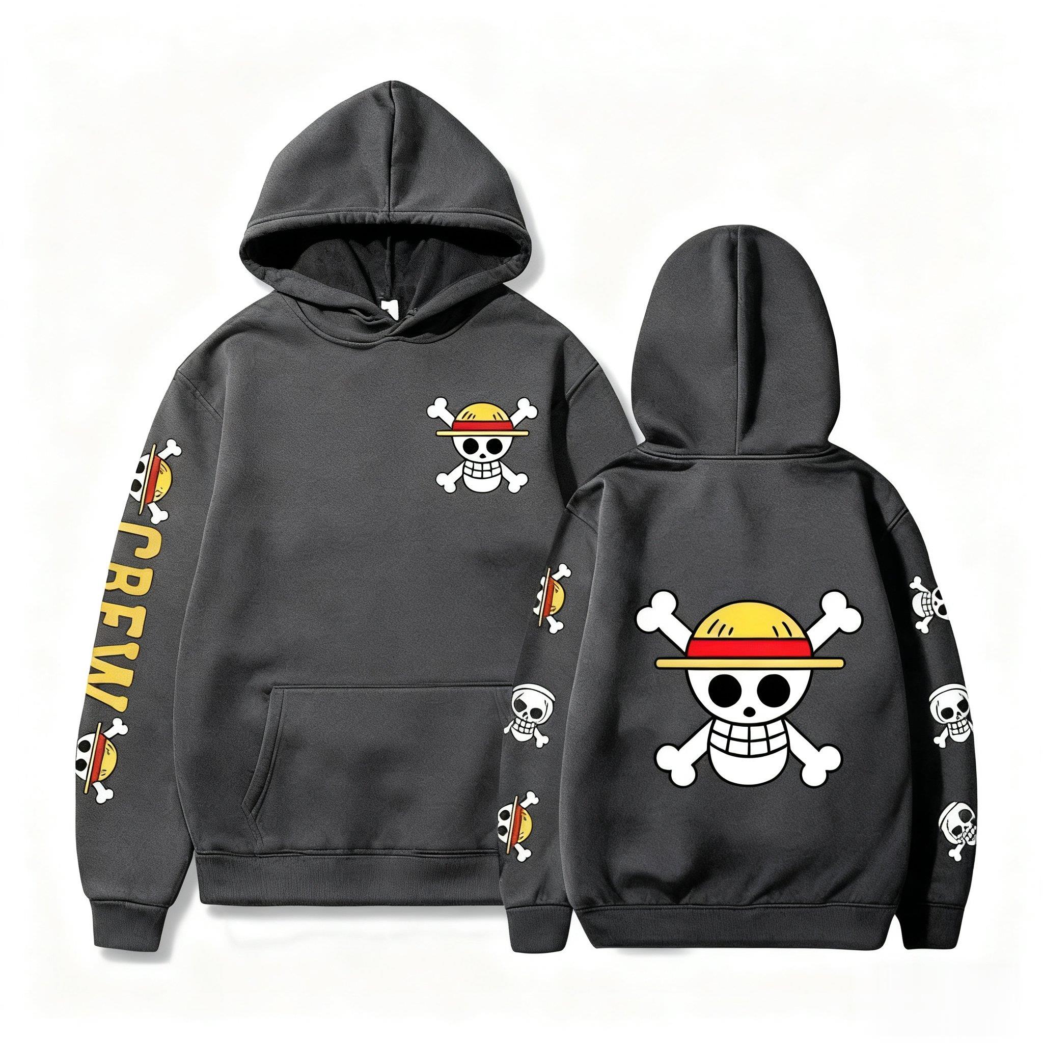 One Piece Skull Print Hoodie M - Winter Clothing In Japan recensie en prijs