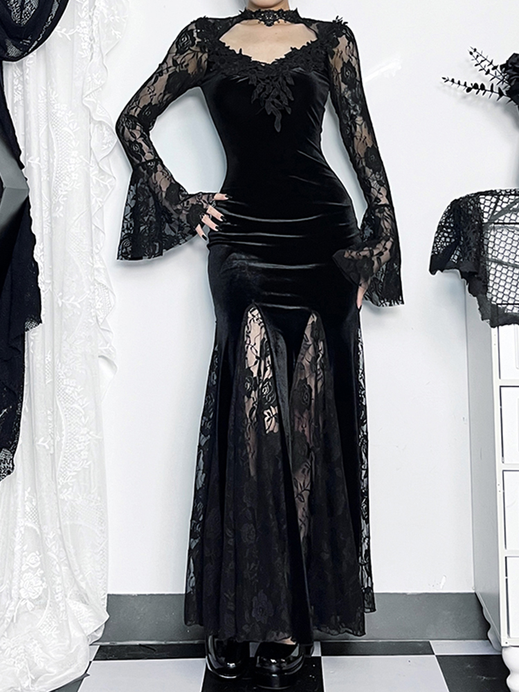 AltGoth Aesthetic Gothic Midi  - Winter Clothing Aesthetic recensie en prijs
