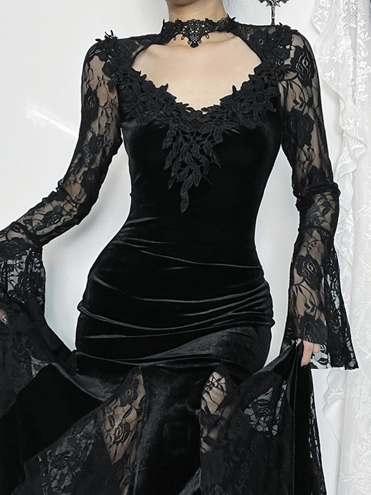 AltGoth Aesthetic Gothic Midi  - Winter Clothing Aesthetic recensie en prijs