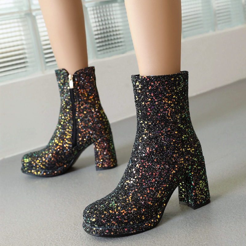 Luxury Sequined Women Ankle Bo - Winter Cloth recensie en prijs