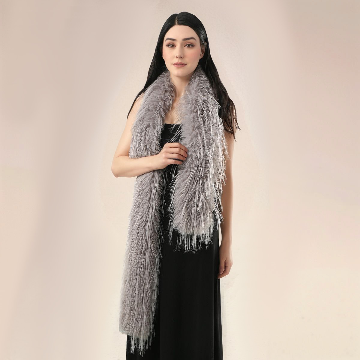 Women Faux Rabbit Fur Long Sca - Winter Clothing Design recensie en prijs